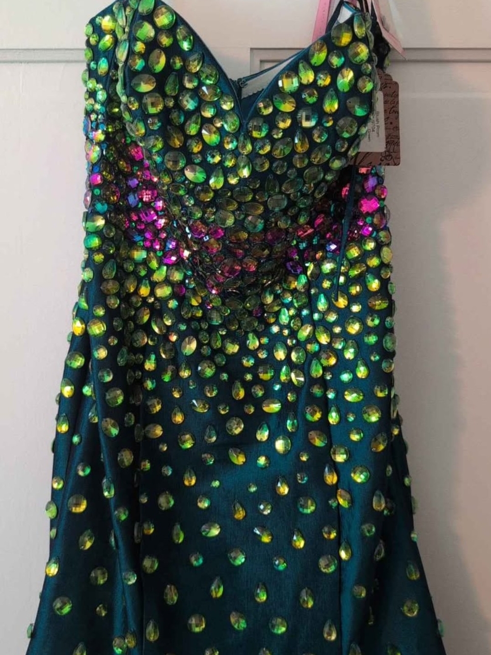 Blush Prom 9704 Emerald Green Mermaid Gown – Size 4 – NEW WITH TAGS